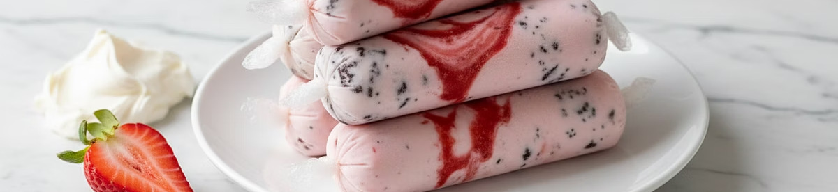 Cheesecake de Fresa (con Trozos de Galleta)