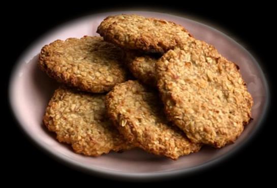 Galletas de avena, plátano y canela