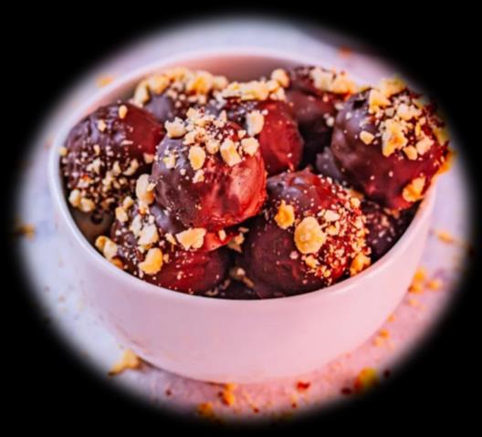 Bombones de chocolate y avellanas